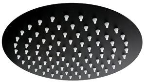 Sprchová hlavica SUPERSLIM MATT BLACK, priemer 200mm, nerez, ierna