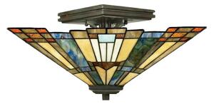 Elstead QZ-INGLENOOK-SF - Stropné svietidlo Tiffany INGLENOOK 2xE27/60W/230V