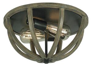 Elstead FE-ALLIER-F-WW - Stropné svietidlo ALLIER 2xE27/60W/230V dub