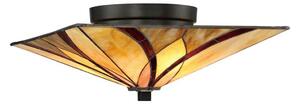 Elstead QZ-ASHEVILLE-F - Stropné svietidlo Tiffany ASHEVILLE 2xE27/60W/230V
