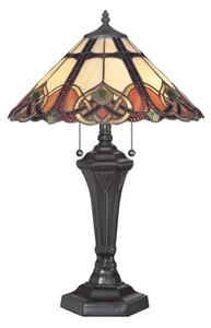 Elstead QZ-CAMBRIDGE-TL - Stolová lampa Tiffany BELLE 2xE27/75W/230V