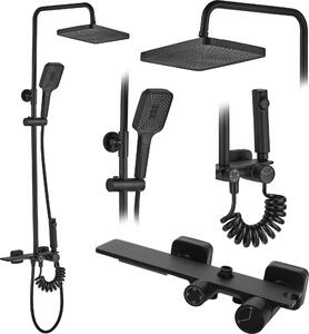 Sprchový set HELIX ierna (REA-P6618)
