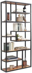 REGÁL, akácia, 90/190/30 cm Carryhome - Obývacie zostavy