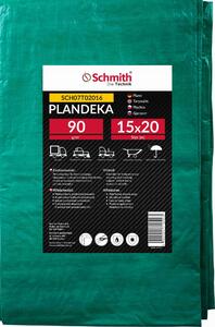 Plachta z tkaniny, 15x20 metrov, 90 g/m², vodotesná, odolná proti trhlinám, stavebná plachta, ochranná plachta, záhradná plachta s okami. Schmith