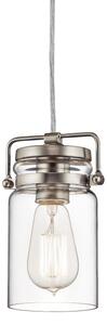Elstead KL-BRINLEY-MP-NI - Luster na lanku BRINLEY 1xE27/60W/230V matný chróm