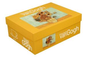 Duo Súprava 2 ks porcelánových hrnčekov Van Gogh Sunflowers 90 ml viacfarebná