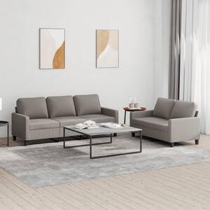 Maison Exclusive – 2-dielna sedacia súprava s vankúmi, látka v odtieni taupe