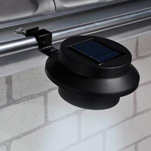 LED- solárne svetlo na odkvap 2ks ierne Záhradné dekorané osvetlenie Haushalt- International