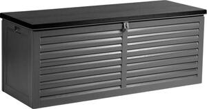 Záhradný box 143 x 57 x 53,5 cm 390 litrov ierno-sivý