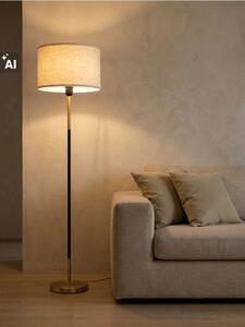 Sinsay - Stojaca lampa s látkovým tienidlom - zlatá