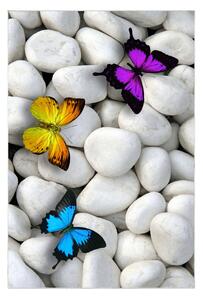 L'essentiel Súprava 2 kusov kúpeľňových predložiek ButterflyStone sivá