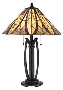 Elstead QZ-VICTORY-TL - Stolná lampa Tiffany VICTORY 2xE27/60W/230V