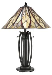 Elstead QZ-VICTORY-TL - Stolná lampa Tiffany VICTORY 2xE27/60W/230V