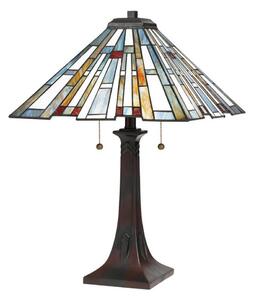 Quoizel QZ-MAYBECK-TL - Stolná lampa Tiffany MAYBECK 2xE27/60W/230V