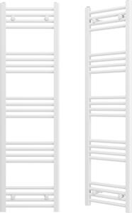 Granitan | Kúpeľňový radiátor Breno - 40x140 cm - biely - moderný dizajn - ohrievač uterákov