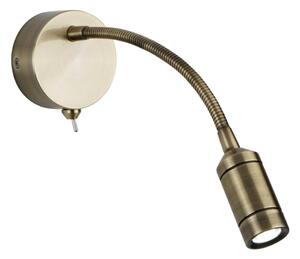 Searchlight 2256AB - LED Flexibilná lampička ADJU LED/1W/230V