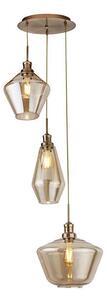 Searchlight 5423-3AB - Luster na lanku MIA 3xE27/60W/230V mosadz
