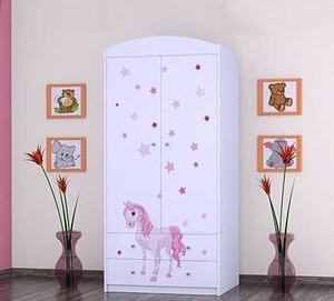 BDW atníková skria, 2 dvere, 2 zásuvky, atníková skria, 180x90 cm, biela