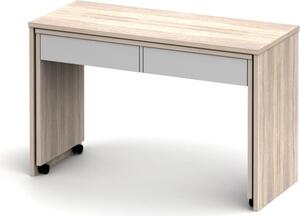 Kondela Rozkladací PC stolík Versal New - dub sonoma / biela