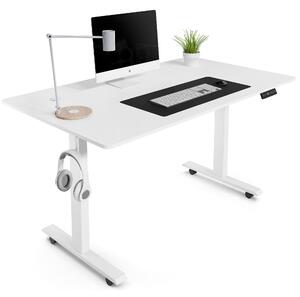 Di volio výškovo nastaviteľný stôl elektrický písací stôl 140x80cm RAPALO biely