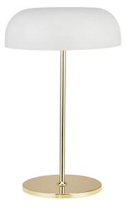 Searchlight EU60707WH - Stolná lampa HANOVER 2xE14/7W/230V biela/zlatá
