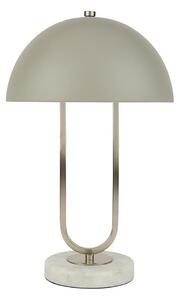 Searchlight EU60949GY - Stolná lampa DOME 1xG9/7W/230V strieborná
