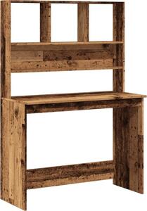 Maison Exclusive – písací stôl s policou v štýle starého dreva 102 x 45 x 148 cm drevený materiál