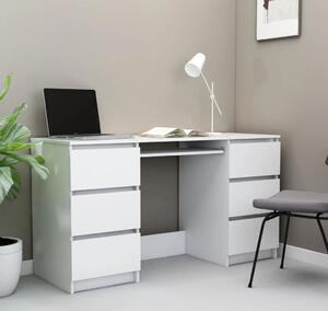 Maison Exclusive - Biely písací stôl 140x50x77 cm Drevený materiál