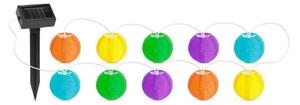 LED Solárna reťaz 10xLED/1,2V 3,7m IP44 multicolor