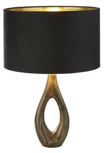 Searchlight EU86531BK - Stolná lampa BUCKLOW 1xE27/40W/230V mosadz