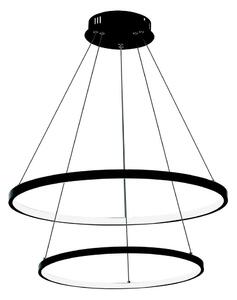 LED Luster na lanku LED/37W/230V 3000K čierna