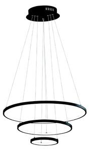 LED Luster na lanku LED/42W/230V 3000K čierna