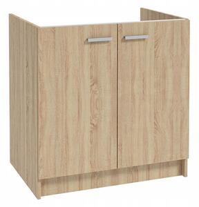 Stamar | Kuchynská skrinka pod drez, 80 cm, dub Sonoma