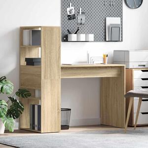 Maison Exclusive – Písací stôl, materiál: drevotrieska, povrchová úprava: Sonoma dub, rozmer: 113 x 54 x 120 cm