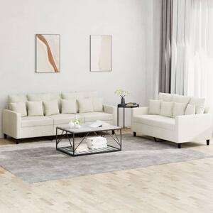 Maison Exclusive – 2-dielna sedacia súprava s vankúmi, krémový zamat