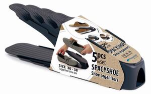 Prosperplast Súprava 5 ks organizérov na topánky SHOES veľ. 30-38 antracit