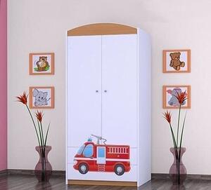 BDW Šatníková skriňa, 2 dvere, 2 zásuvky, šatníková skriňa, 180x90 cm, buk