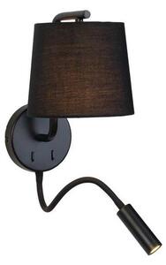 Zambelis H57 - LED Flexibilné svietidlo LED/3W + 1xE27/40W/230V čierna