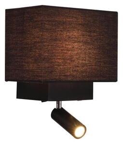 Zambelis H59 - LED Nástenná lampa LED/3W + 1xE27/40W/230V čierna
