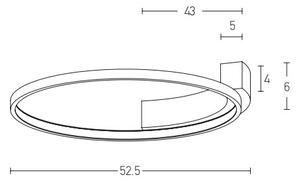 Zambelis 2077 - LED Nástenné svietidlo LED/31W/230V pr. 52,5 cm biela