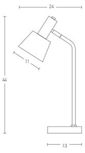 Zambelis 20220 - Stolná lampa 1xE14/25W/230V šedá