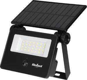 Rebel URZ3625 Solárny reflektor so súmrakom a senzorom pohybu, 6 W, 6500 K, 800 lm