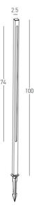 Zambelis E280 - LED Vonkajšia lampa LED/15W/230V IP65 hnedá