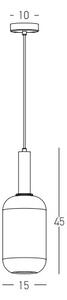 Zambelis 22070 - Luster na lanku 1xE27/40W/230V pr. 15 cm zlatá
