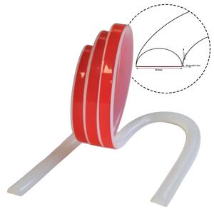 Silikónová ochrana prahu 60 cm 10 mm x 5 mm mäkký flexibilný samolepiaci vodotesný sprchový prah pre sprchu
