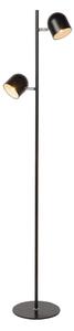 Lucide 03703/10/30 - LED stojacia lampa SKANSKA-LED 2xLED/5W/230V čierna