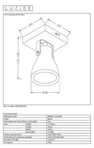 Lucide 05910/05/30 - LED Stmievateľné bodové svietidlo CONCRI 1xGU10/5W/230V
