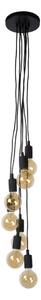 Lucide 08408/07/30 - Luster na lanku FIX MULTIPLE 7xE27/60W/230V
