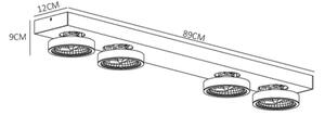Lucide 09920/40/31 - LED Stmievateľné bodové svietidlo NENAD AR111 4xG53/10W/230V