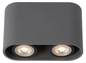 Lucide 09914/10/36 - LED Bodové svietidlo BENTOO 2xGU10/5W/230V šedá